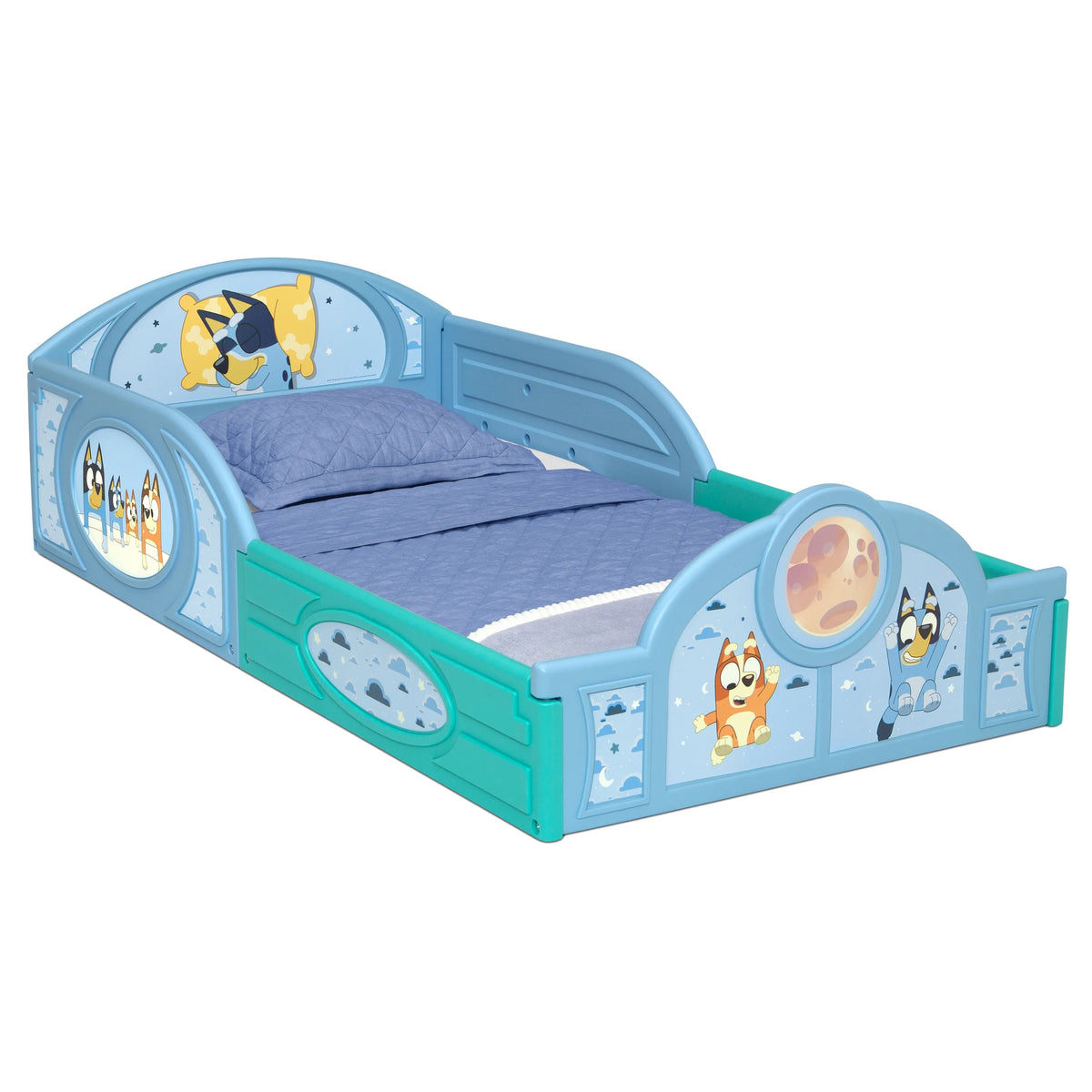 Bluey 3-Piece Toddler Bedroom Set by Delta Children, Blue