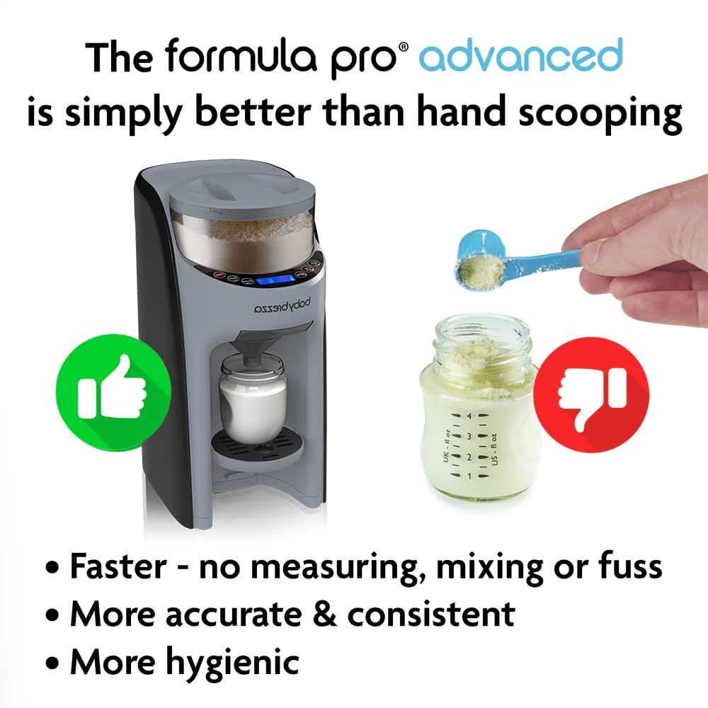 Baby Brezza Formula Pro Advanced Dispenser, Automatic Warm Formula Maker, BPA-Free, White
