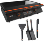22 Inch Electric Griddle Nonstick with Lid  8001 E-Series Tabletop Large Griddle By Blackstone with Blackstone Griddle Accessories For Indoor and Outdoor Use