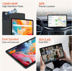 2026 Latest 11 Inch Tablet Android 15 Tablets with Octa Core Processor 16GB RAM 128GB ROM 1TB Expand Tablet with 7000mAh Battery, 21MP Camera, FHD Screen, GPS, 5G WiFi+2.4G WiFi, Deal Speaker, BT 5.0