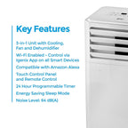 Igenix 9000 BTU Smart 3-in-1 Portable Air Conditioner