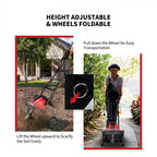 Corded Electric Tiller and Cultivator 9-Inch Tilling Depth