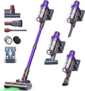 SMOTURE Cordless Vacuum Cleaner, 650W 55KPA 70Mins Vacuum Cleaners for Home, Cordless Stick Vacuum with LED Touch Screen, Anti-Tangle Wireless Vacuum, Handheld Vacuum for Pet Hair/Carpet/Floor