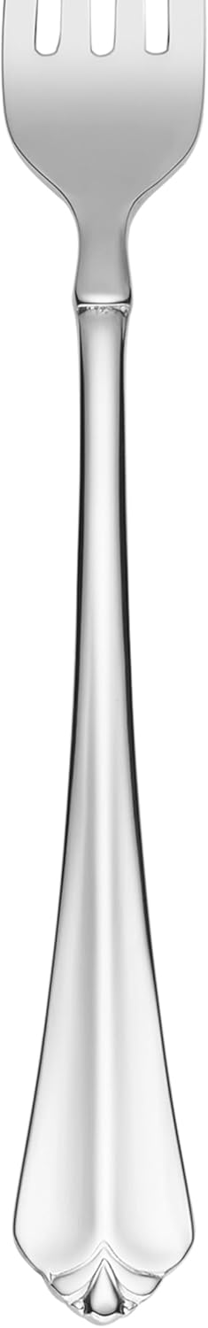 Oneida Silverware Set For 8, Juilliard 45-Piece Fine Flatware Set with Serving Utensils, Service For 8, 18/10 Stainless Steel, Mirror Finish, Dishwasher Safe,Knives Spoons & Forks Set(Silver 45 Piece)