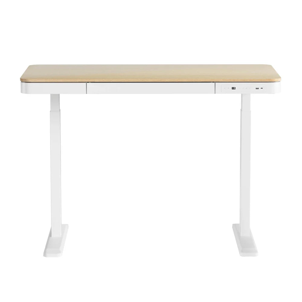 Artiss Standing Desk Motorised Electric Dual Motor Draw 120CM Oak