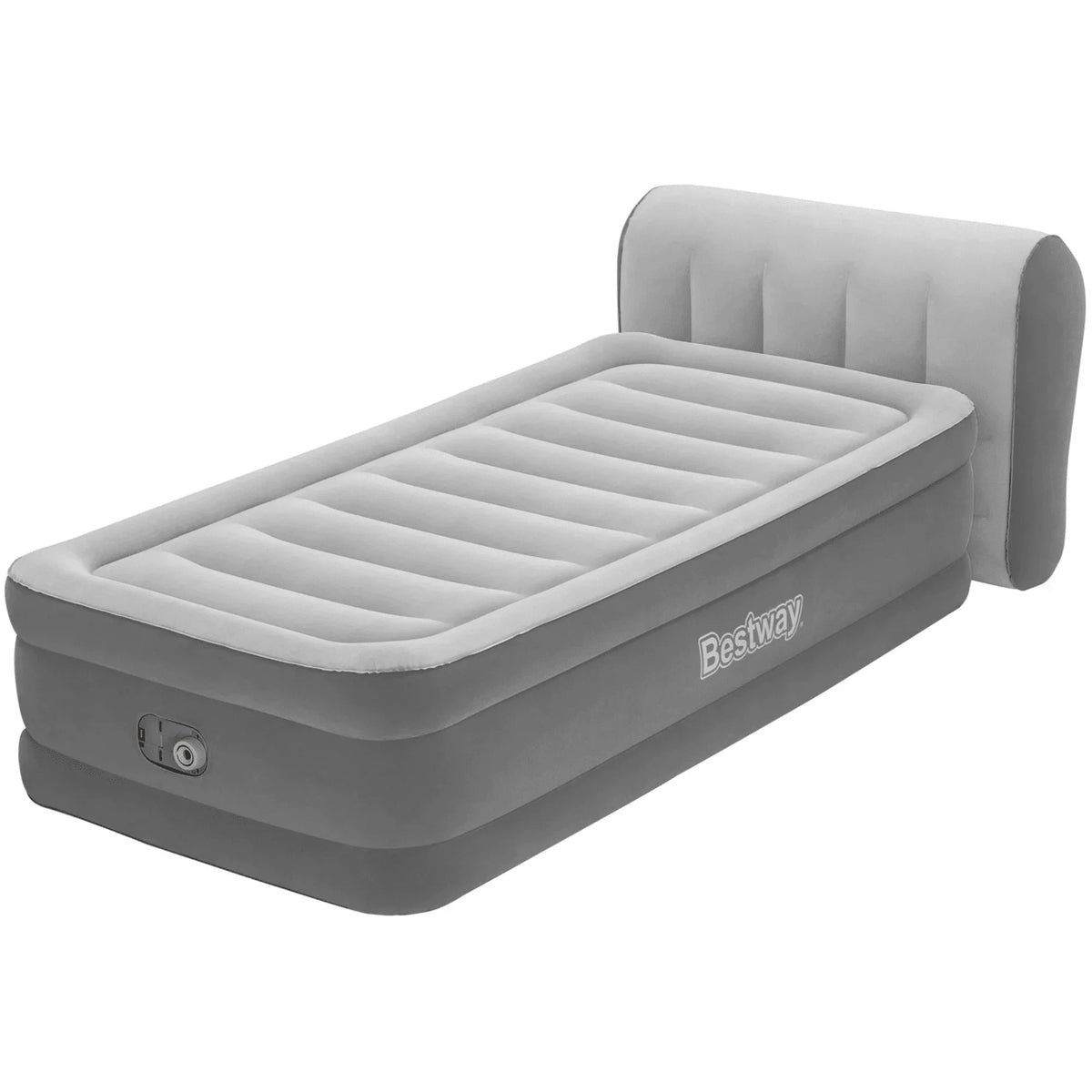 Bestway® Headboard Tritech Airbed Twin 18" with built-in AC pump