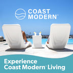 GoSports Coast Modern in Pool Lounge Chair - Waterproof & Weighted Chaise Lounger - Outdoor Pool Furniture for Patio or in Baja Shelf