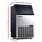 60kg Ice Maker Machine, Adjustable Thickness - Devanti