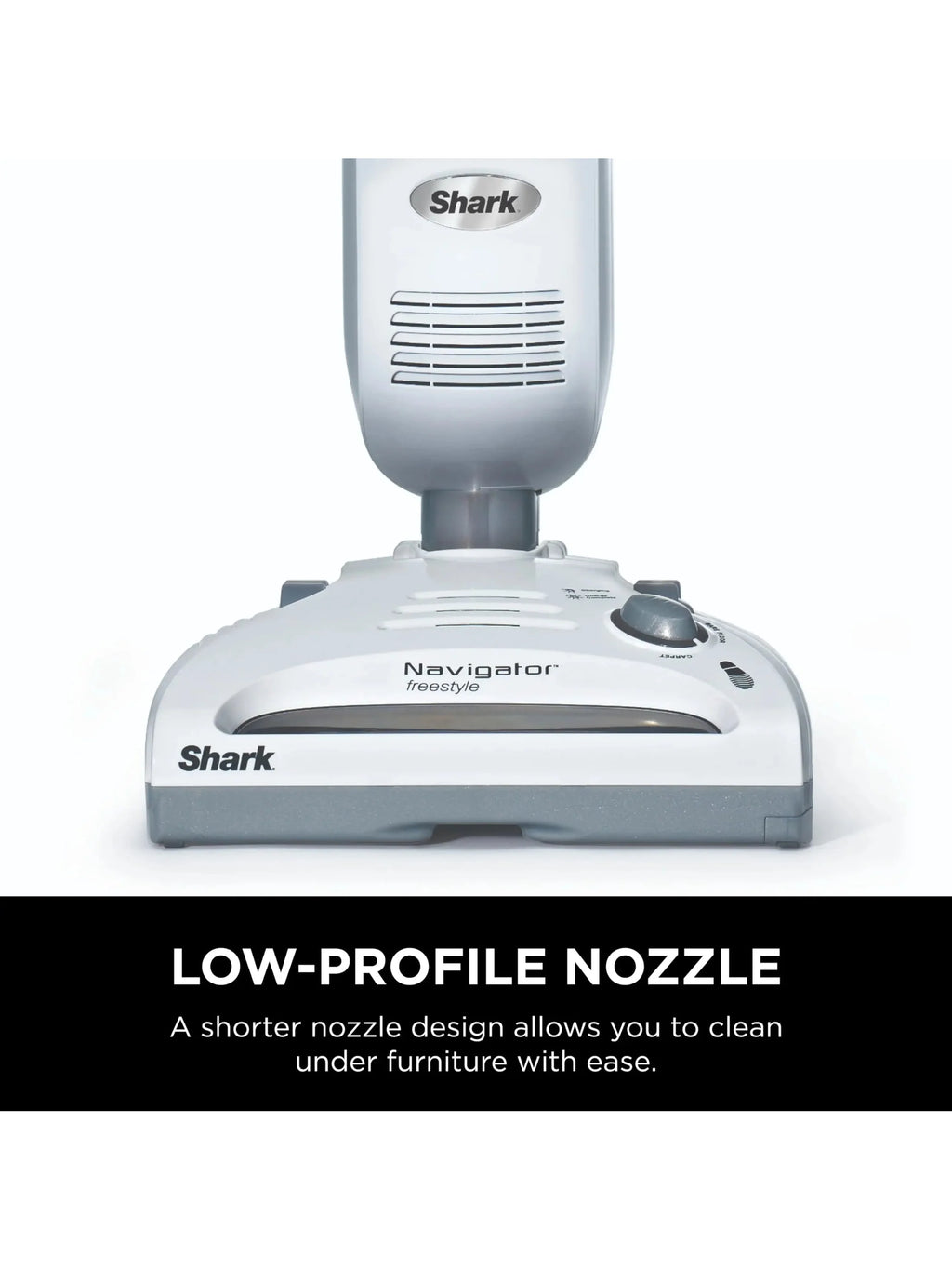 Shark SV1106 Navigator Freestyle Upright Bagless Cordless Stick Vacuum for Carpet, Hard Floor and Pet with XL Dust Cup and 2-Speed Brushroll, White/Grey