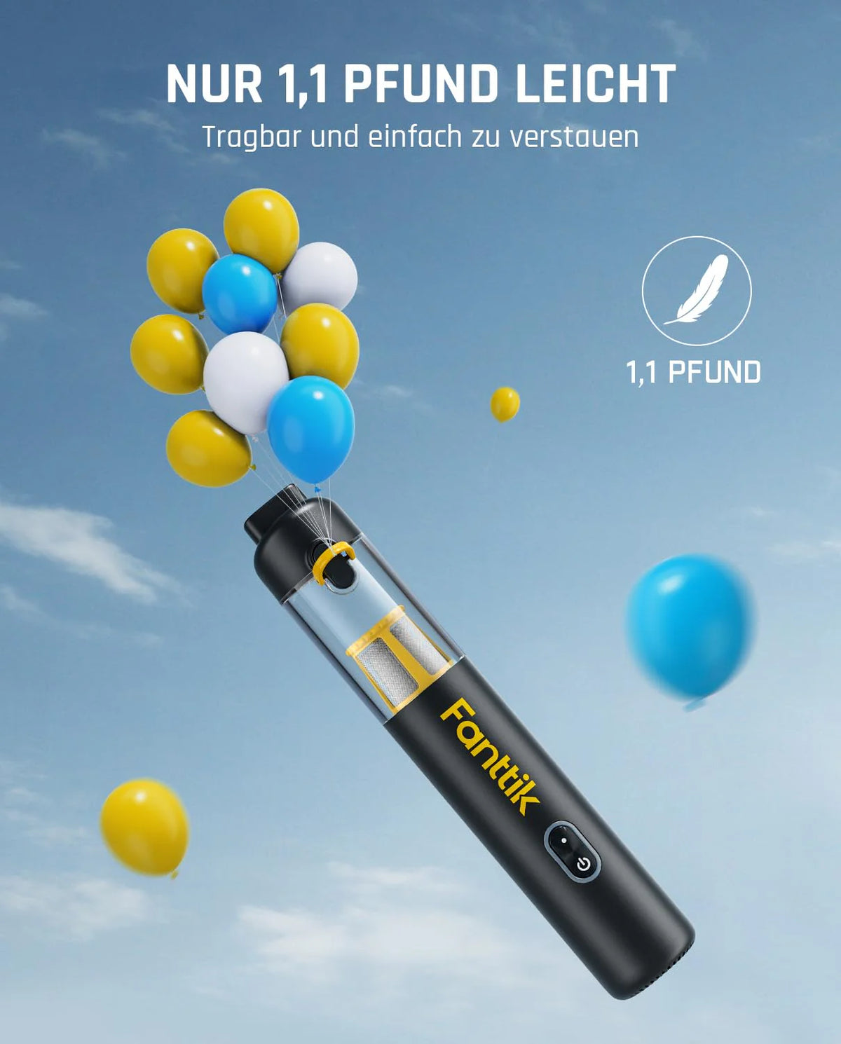 Fanttik 19000PA Slim V8 Apex Mini Car Vacuum