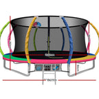 Everfit 14FT Trampoline for Kids w/ Ladder Enclosure Safety Net Rebounder