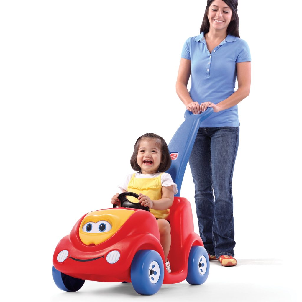 Step2 Push Around Buggy Ride On Car, 10th Anniversary Edition, Red, Toddler Stroller with Seatbelt & Storage