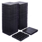 76-Pack Plastic Interlocking Deck Tiles - 68.80 Sq.Ft Outdoor Plastic Flooring Super Durable & Waterproof All-Weather Indoor/Outdoor