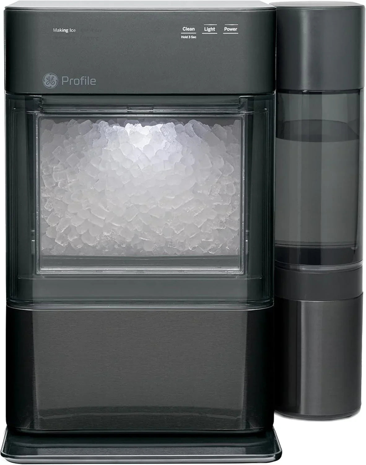 GE Profile Opal 2.0 XL with 1 Gallon Tank, Chewable Crunchable Countertop Nugget Ice Maker, Scoop included, 38 lbs in 24 hours, Pellet Ice Machine with WiFi & Smart Connected, Stainless Steel