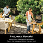 Ninja | Woodfire Series | 7-in-1 (Grill  BBQ  Roast  Air Fry  Dehydrate  Broil  Smoke) | Portable & Weather Resistant | Cook Up To 6 Steaks & 30 Hot Dogs | Woodfire Pellets included | OG701