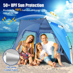 Instant Pop-up Beach Tent for 3-4 Persons Windproof Sunshade Canopy Cabana
