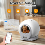 65L Self Cleaning Cat Litter Box Wifi APP Control