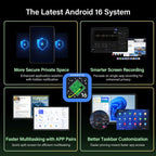 Android Tablet with Keyboard, 2026 Upgraded Android 16 tablet with 24GB+256GB+2TB Expand, 10 inch Tablet PC with 8-Core, Gemini AI, WiFi, 8000mAh, GPS, 2-in-1 Tablet with Case/Mouse/Stylus(Black Case)
