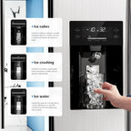 36" Side By Side 20.01 Cu. ft. Built-in Refrigerator with Freezer & Ice Maker Included