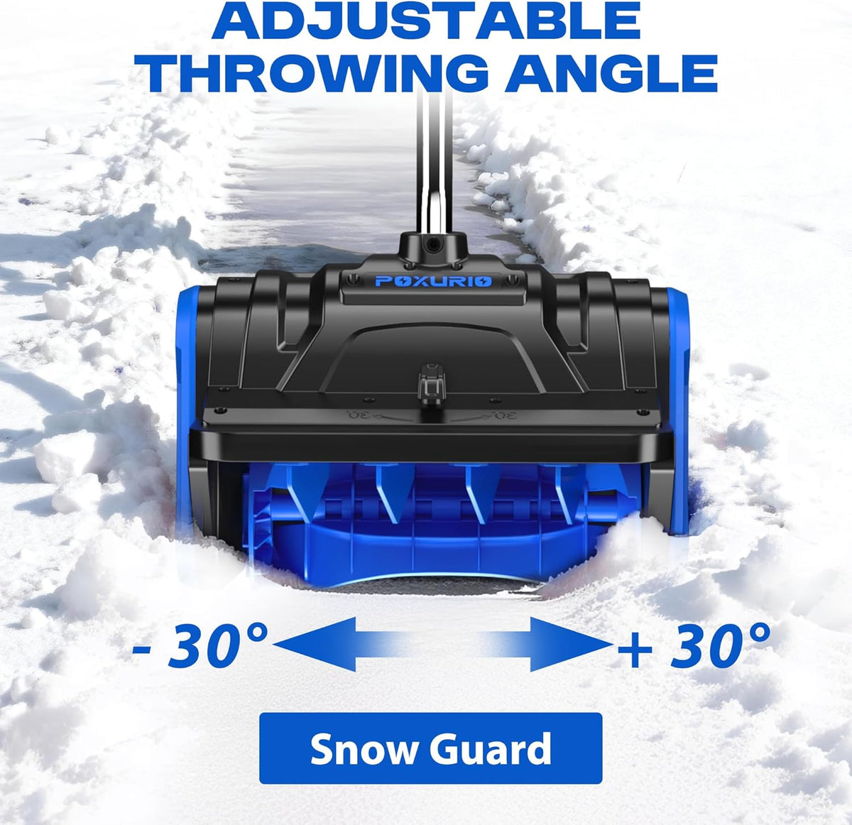 2 * 40V Electric Cordless Snow Shovel  13 Inch Brushless Electric Snow Blower with 2��4.0Ah Batteries & Fast Charger  13" Width  6" Depth  25FT Throw Distance Snow Shovel for Driveway  Patio
