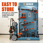 SENIX 201cc 22" 3-in-1 Gas Lawn Mower  Variable Speed Rear Wheel Self-Propelled Mower  Mulching  Bagging  Discharging  Foldable  6 Cutting Height Adjustable  for Garden Yard