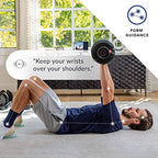 Bowflex SelectTech 552 Adjustable Dumbbells Pair, 5-52.5 lbs, Space-Saving Home Gym Equipment