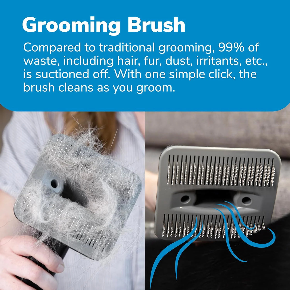 Professional Plus Pet Grooming Vacuum Kit, 5 Pet Grooming Tools, 2L Canister, Works for All Dogs, Cats, and Pet Fur