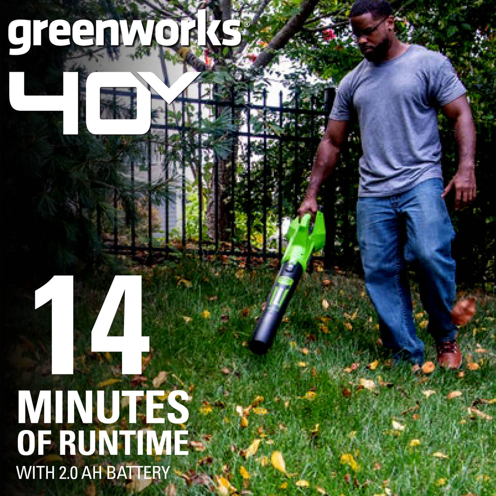 40V 350 CFM Leaf Blower With 2.0 Ah Battery, 2412002