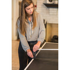 7�� 3-in-1 Combination Table Includes Billiards, Table Tennis, & Dining Table