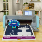 Brother - ScanNCut DX SDX125 Electronic Cutting Machine with Built-in Scanner - Grey/Aqua