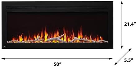 Napoleon PurView Wall Mount Electric Fireplace