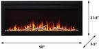 Napoleon PurView Wall Mount Electric Fireplace