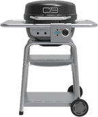 Charbroil 3-in-1 Dual Fuel Outdoor Bistro Pro Electric Grill & Griddle + Charcoal Mode BBQ  Black - 25302145