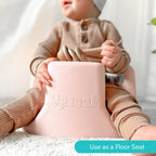 Upseat Baby Floor Seat Booster Chair for Sitting Up with Removable Tray for Meals and Playtime, Developed with Physical Therapists for Safe and Healthy Hip Development and Posture