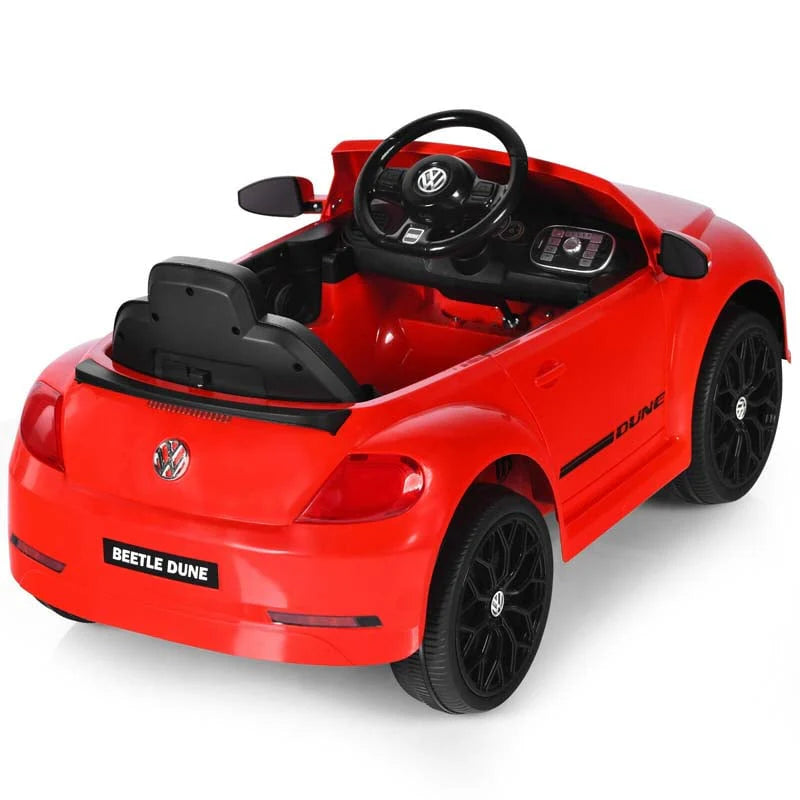 Licensed Volkswagen Beetle Ride-on Car 12V Battery Powered Vehicle Kids Riding Toy Car with Remote