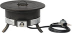 Amazon Basics Portable Propane Fire Pit, 19 inch Round Gas for Patio, 55,000 BTU, Carry Strap, Heat, Warmth and Ambience