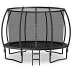 8/10/12FT ASTM Approved Outdoor Large Recreational Trampoline with Ladder & Enclosure Net Safety Pad