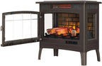 Duraflame 3D 24 W x 23.4 H x 12.9 D 34.1lb Infrared Electric Fireplace Stove - Cream