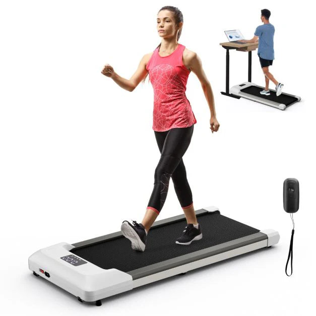 Under Desk Treadmill with Remote Control and LED Display for Home and Office