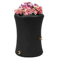 50 Gallon Nantucket Rain Barrel Planter   Black