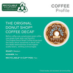 The Original Donut Shop Decaf Medium Roast K-Cup Pods, 96 Count �?Compatible with Keurig, Kosher Certified, Recyclable