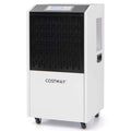 250 Pints Portable Commercial Dehumidifier with Drain Hose & 4 Wheels, Heavy Duty Industrial Dehumidifier for Basement Warehouse