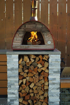 Authentic Pizza Ovens Maximus Portable Wood-Fired Pizza Oven �C Red, Outdoor Pizza & Bread Oven