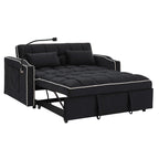 Fashionable modern and multi-functional foldable velvet sofa bed