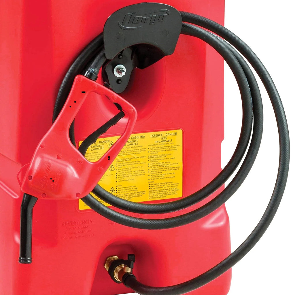 14 Gallon Portable Gas Fuel Tank with Pump, 2 Pack, Red