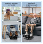 Under Desk Elliptical Machine for Home Ellipse Leg Exerciser for Seniors with Control Electric Seated Pedal Exerciser with 12 Adjustable Speeds