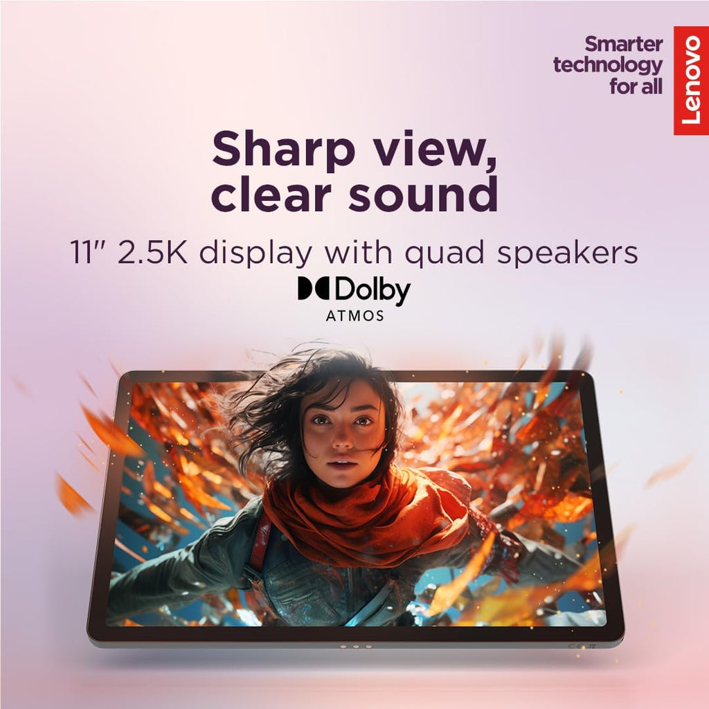 Lenovo Idea Tab - College Tablet - 11�� 2.5K IPS Touchscreen Display - 90Hz - MediaTek Dimensity 6300-4 GB Memory - 128 GB Storage - Integrated Arm Mali-G57 MC2 - Tab Pen and Folio Case