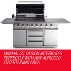 EuroGrille 8 Burner BBQ Outdoor Barbeque Gas Stainless Steel Kitchen