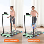 ANCHEER Portable Folding Walking Pad 300lb, 7.5 MPH Under Desk Treadmill with Remote Control & LED Display,2 in 1 Walking Pad Treadmill for Home/Office/Exercise(Pink)