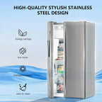 36" Side By Side 20.01 Cu. ft. Built-in Refrigerator with Freezer & Ice Maker Included